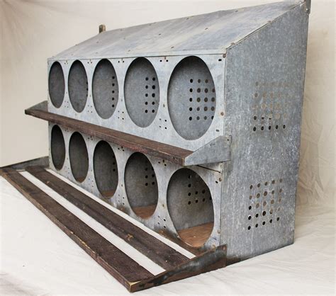 metal nest box fronts|galvanized nesting boxes for sale.